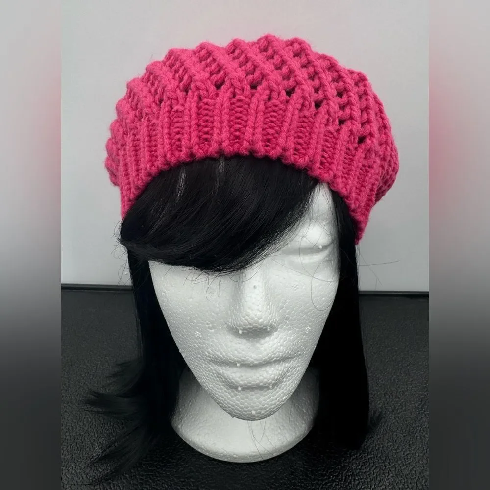 3/$20 BP - Pink Knot Baggie Beanie NWT